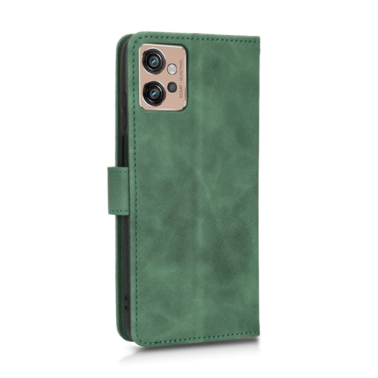 For Motorola Moto G32 Skin Feel Magnetic Flip Leather Phone Case