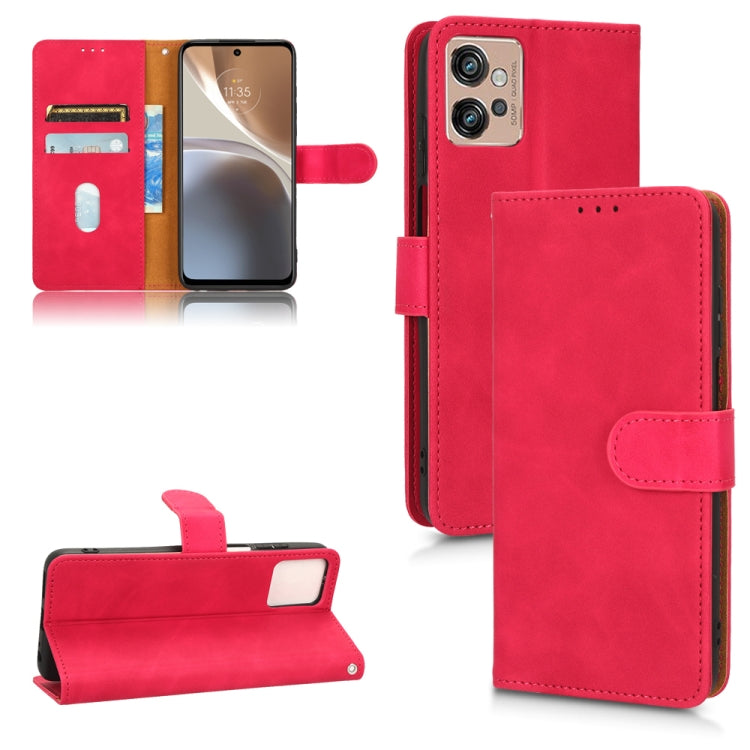For Motorola Moto G32 Skin Feel Magnetic Flip Leather Phone Case