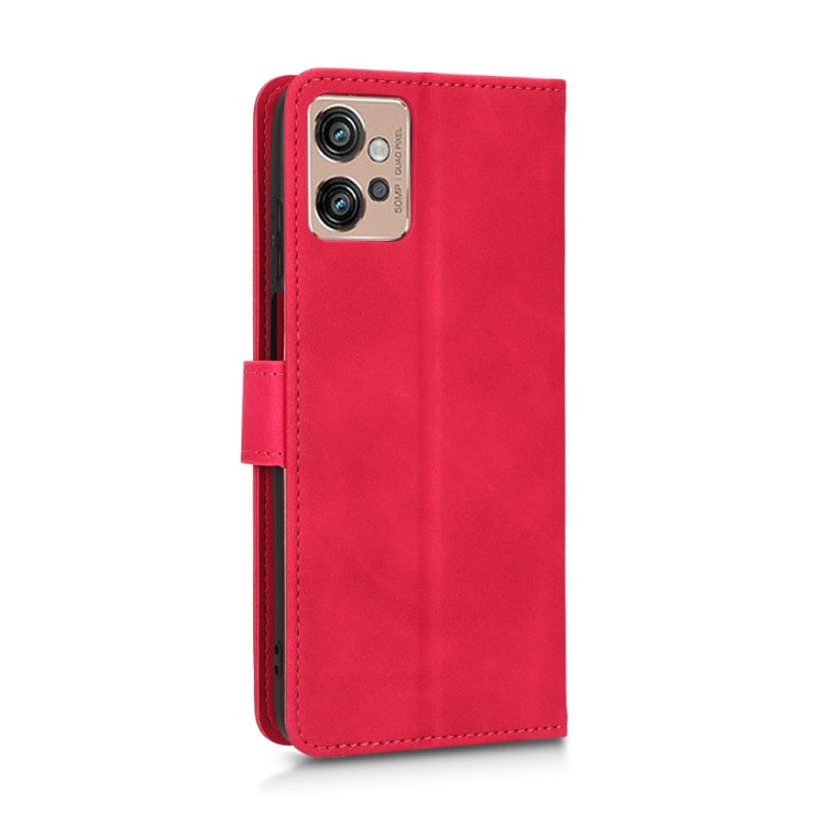 For Motorola Moto G32 Skin Feel Magnetic Flip Leather Phone Case