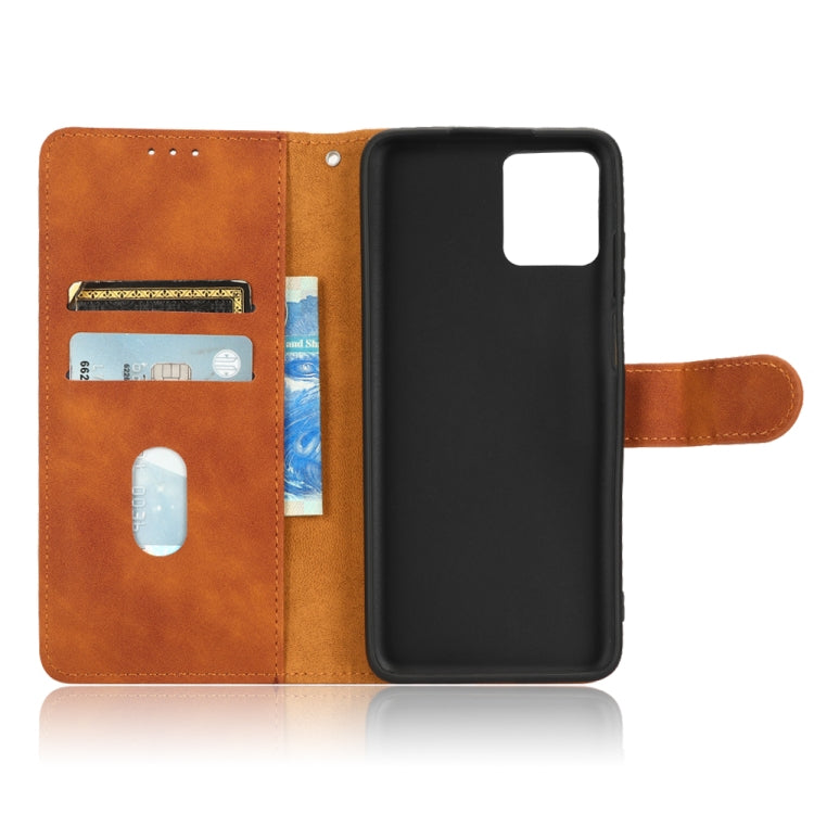 For Motorola Moto G32 Skin Feel Magnetic Flip Leather Phone Case