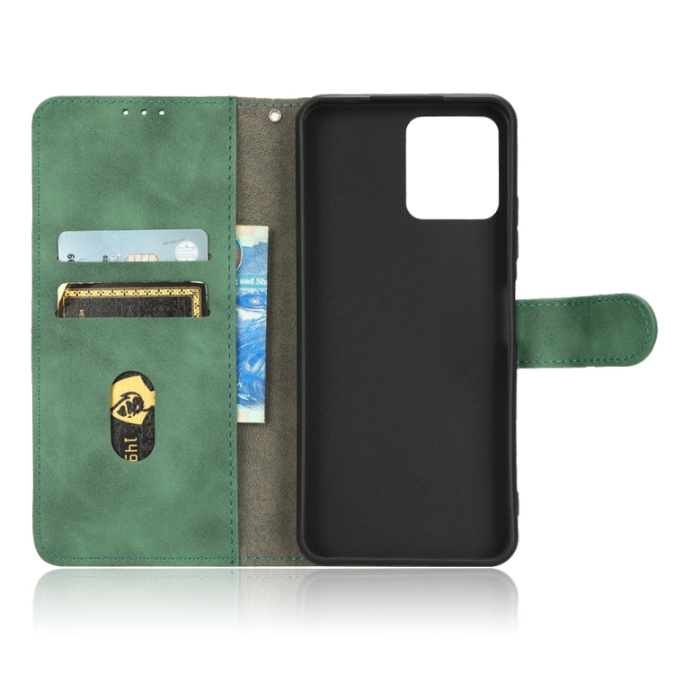 For T-Mobile Revvl 6 5G Skin Feel Magnetic Flip Leather Phone Case