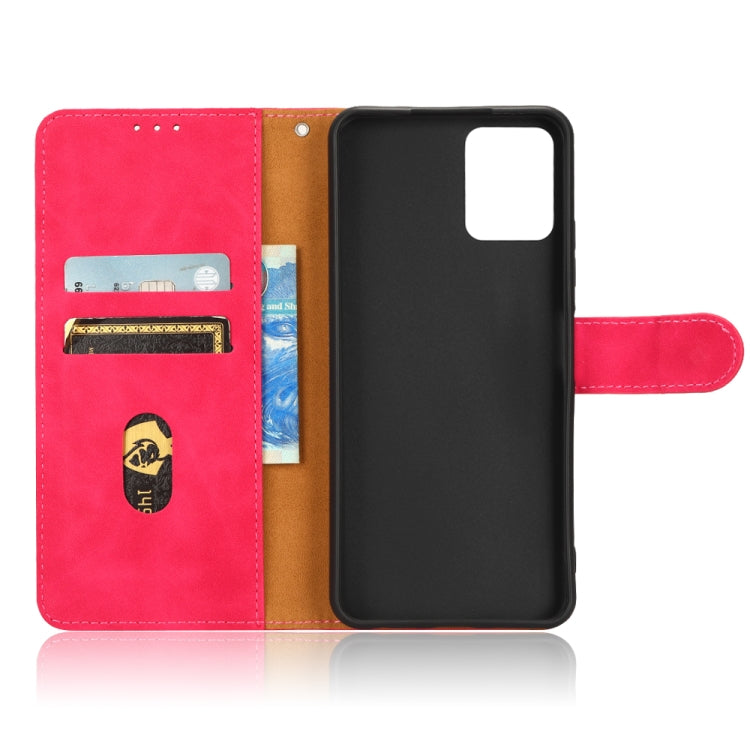 For T-Mobile Revvl 6 Pro 5G Skin Feel Magnetic Flip Leather Phone Case