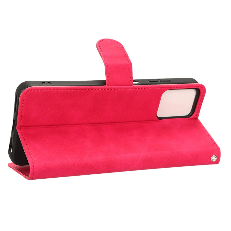 For T-Mobile Revvl 6 Pro 5G Skin Feel Magnetic Flip Leather Phone Case