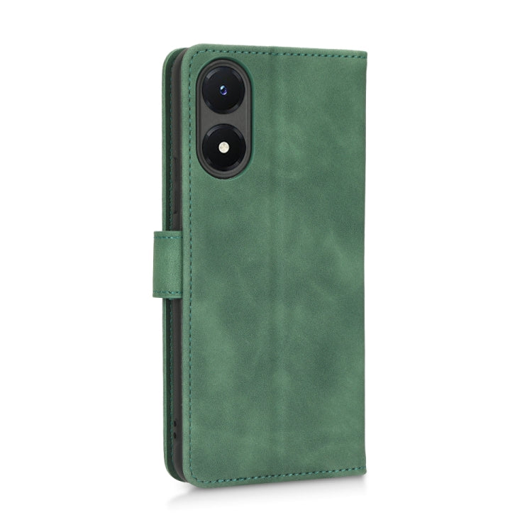 For vivo Y02s Skin Feel Magnetic Flip Leather Phone Case