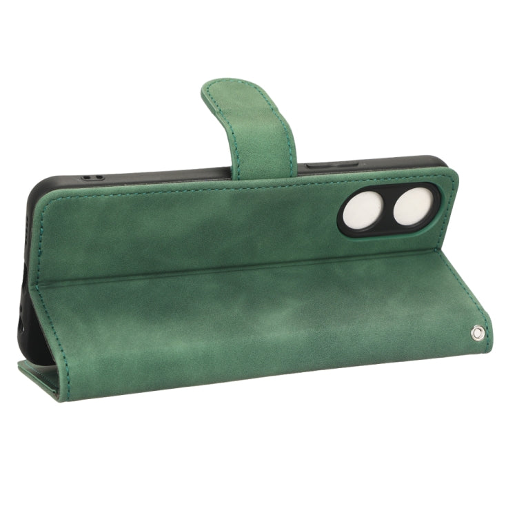 For vivo Y02s Skin Feel Magnetic Flip Leather Phone Case