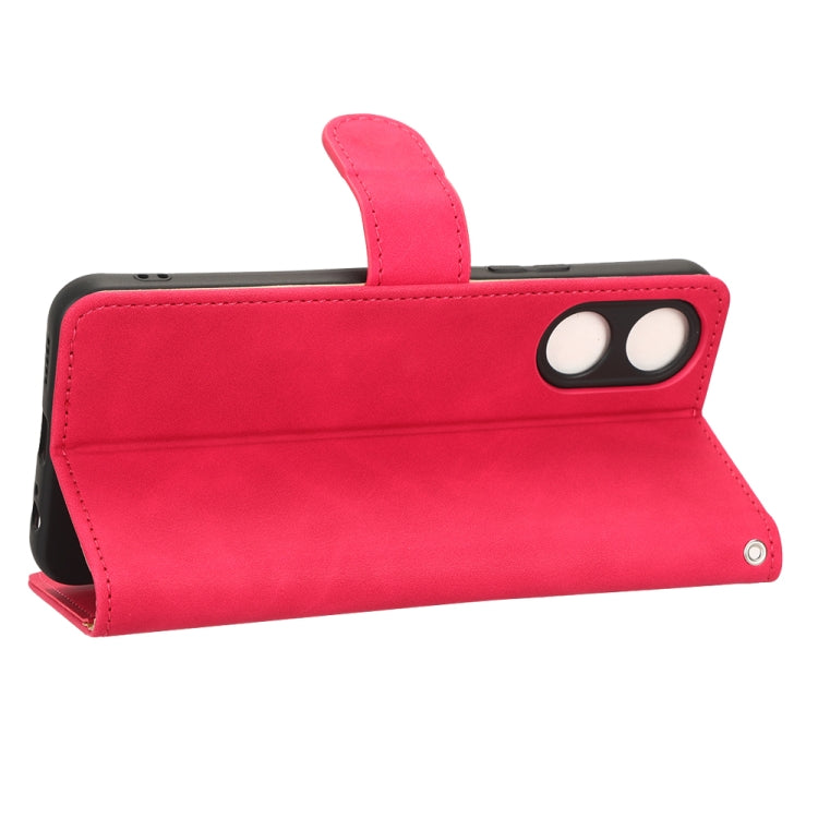 For vivo Y02s Skin Feel Magnetic Flip Leather Phone Case