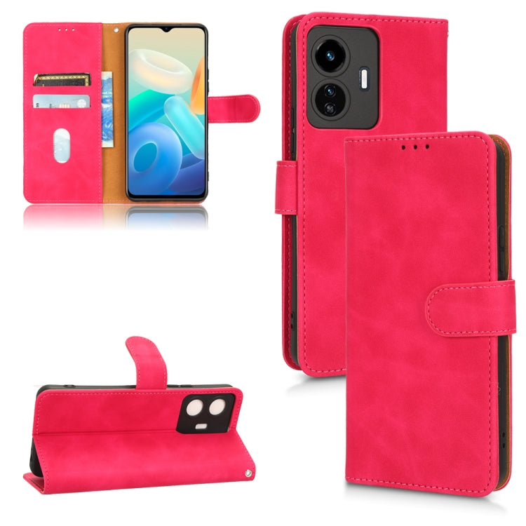 For vivo Y77 Global Skin Feel Magnetic Flip Leather Phone Case