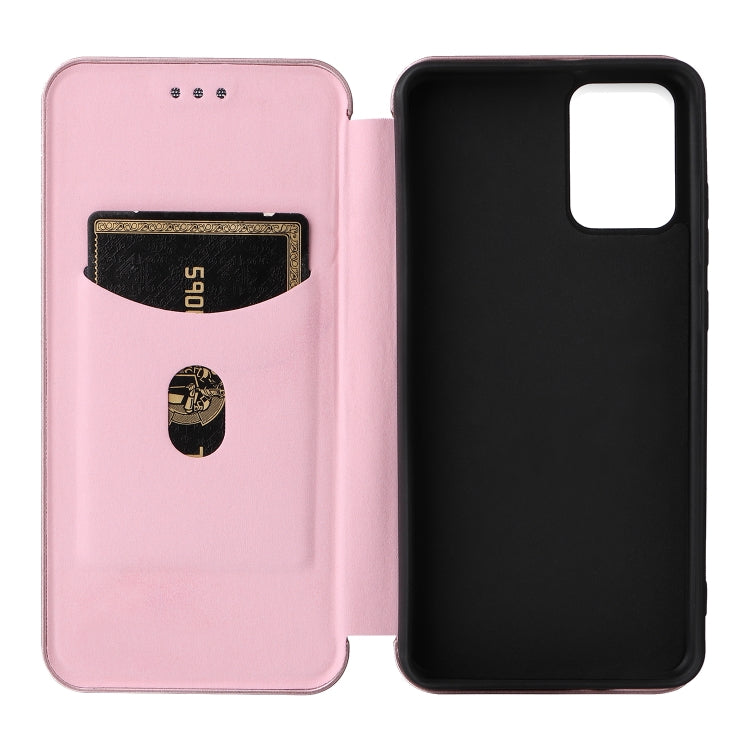 For Alcatel 1B 2022 Carbon Fiber Texture Flip Leather Phone Case