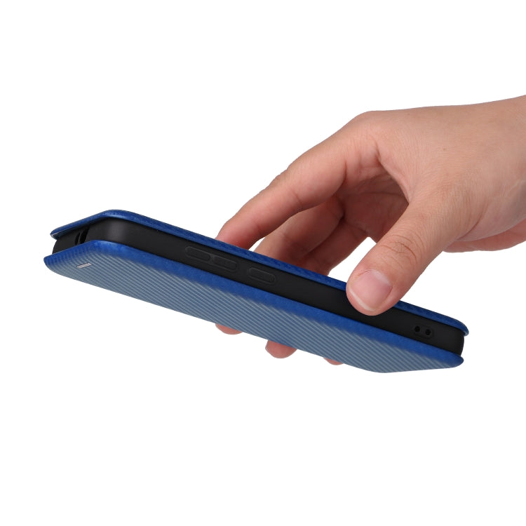 For Alcatel 1B 2022 Carbon Fiber Texture Flip Leather Phone Case