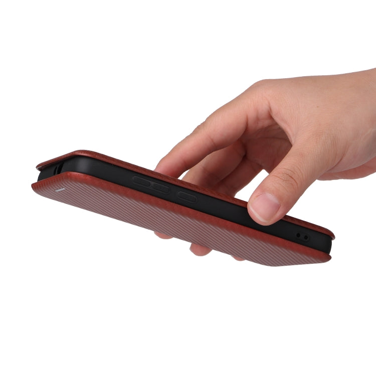 For Alcatel 1B 2022 Carbon Fiber Texture Flip Leather Phone Case