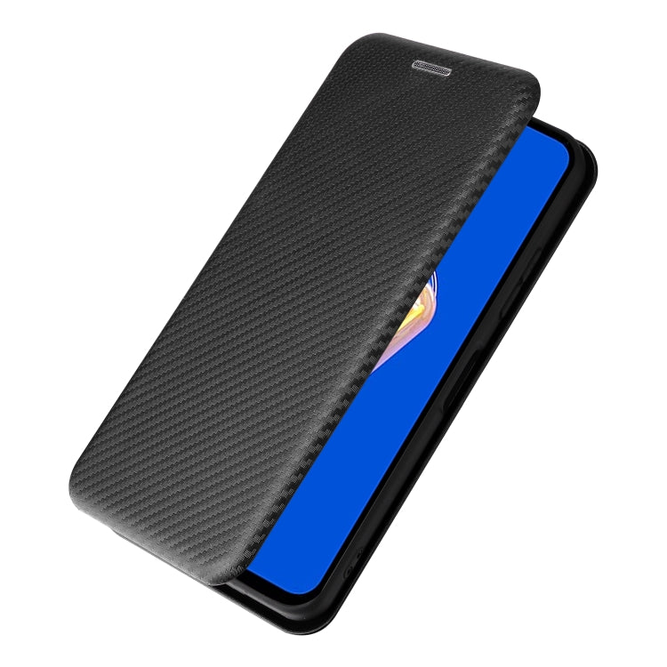 For Asus Zenfone 9 Carbon Fiber Texture Flip Leather Phone Case