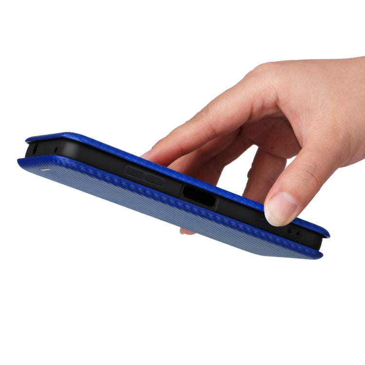 For Asus Zenfone 9 Carbon Fiber Texture Flip Leather Phone Case