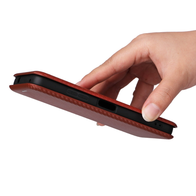 For Asus Zenfone 9 Carbon Fiber Texture Flip Leather Phone Case