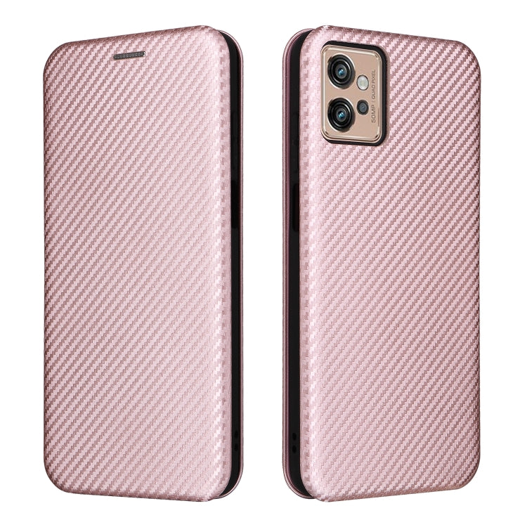 For Motorola Moto G32 Carbon Fiber Texture Flip Leather Phone Case