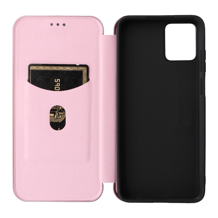 For Motorola Moto G32 Carbon Fiber Texture Flip Leather Phone Case