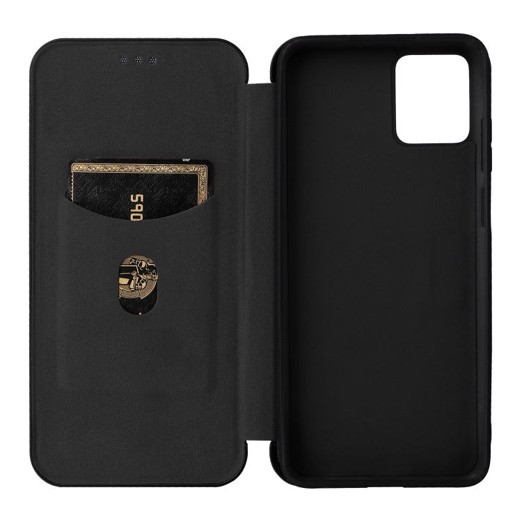 For Motorola Moto G32 Carbon Fiber Texture Flip Leather Phone Case