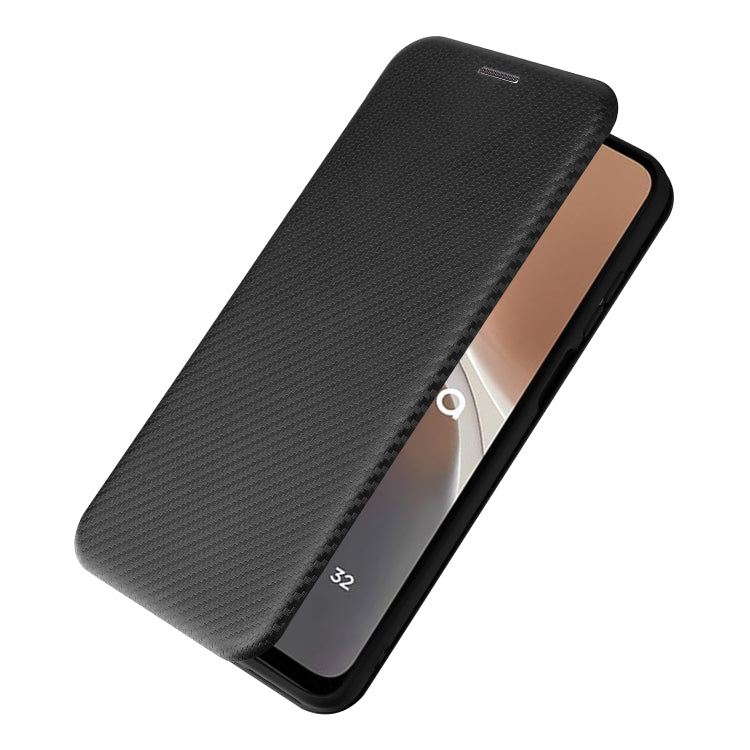 For Motorola Moto G32 Carbon Fiber Texture Flip Leather Phone Case