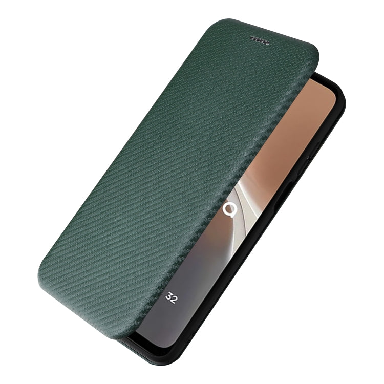 For Motorola Moto G32 Carbon Fiber Texture Flip Leather Phone Case