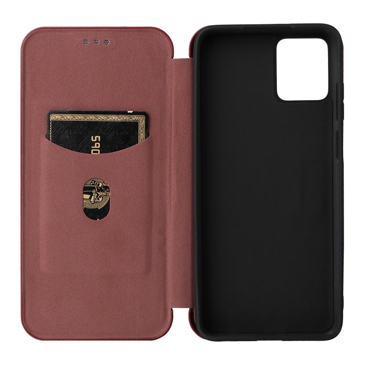 For Motorola Moto G32 Carbon Fiber Texture Flip Leather Phone Case