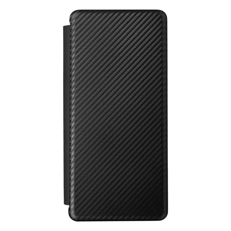 For Samsung Galaxy Z Fold4 Carbon Fiber Texture Flip Leather Phone Case