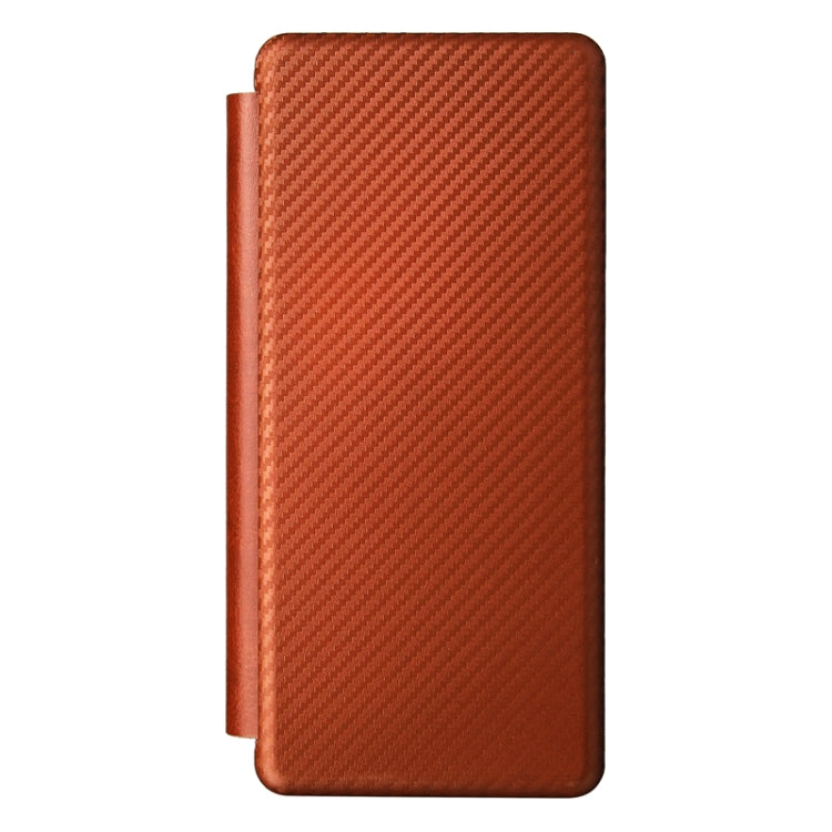 For Samsung Galaxy Z Fold4 Carbon Fiber Texture Flip Leather Phone Case