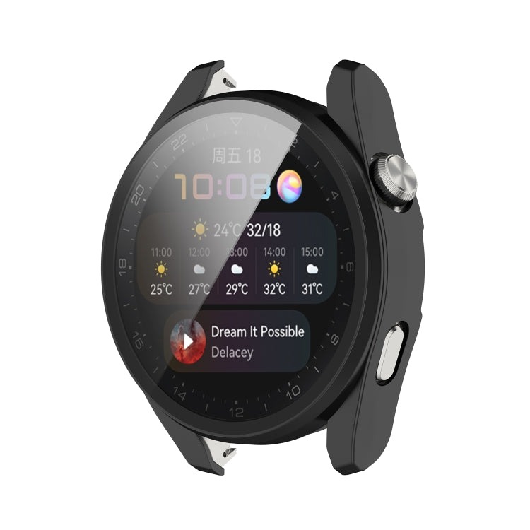 For Huawei Watch3 Pro New PC + Tempered Glass Integrated Protective Watch Case