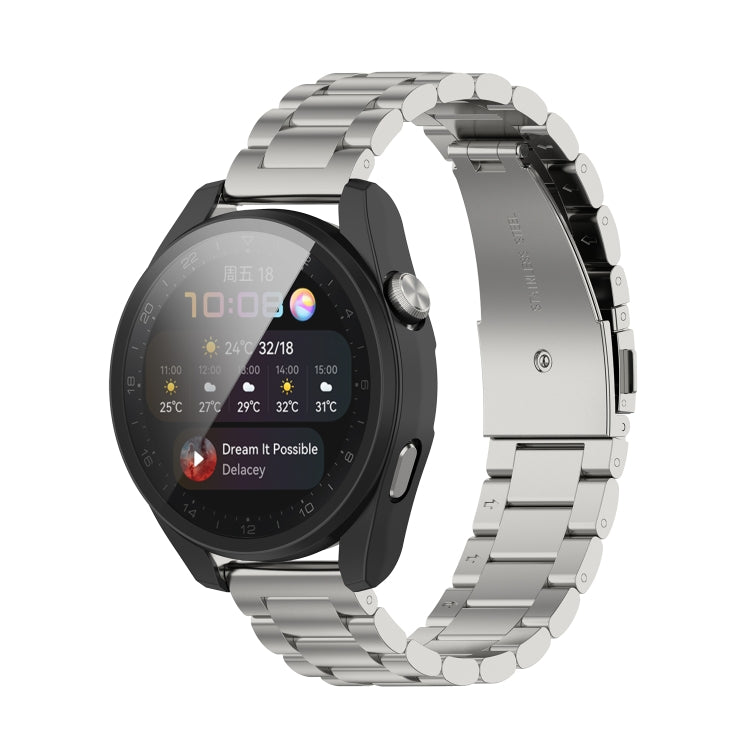 For Huawei Watch3 Pro New PC + Tempered Glass Integrated Protective Watch Case