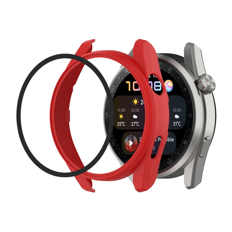 For Huawei Watch3 Pro New PC + Tempered Glass Integrated Protective Watch Case