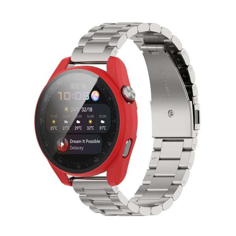 For Huawei Watch3 Pro New PC + Tempered Glass Integrated Protective Watch Case