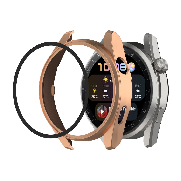 For Huawei Watch3 Pro New PC + Tempered Glass Integrated Protective Watch Case