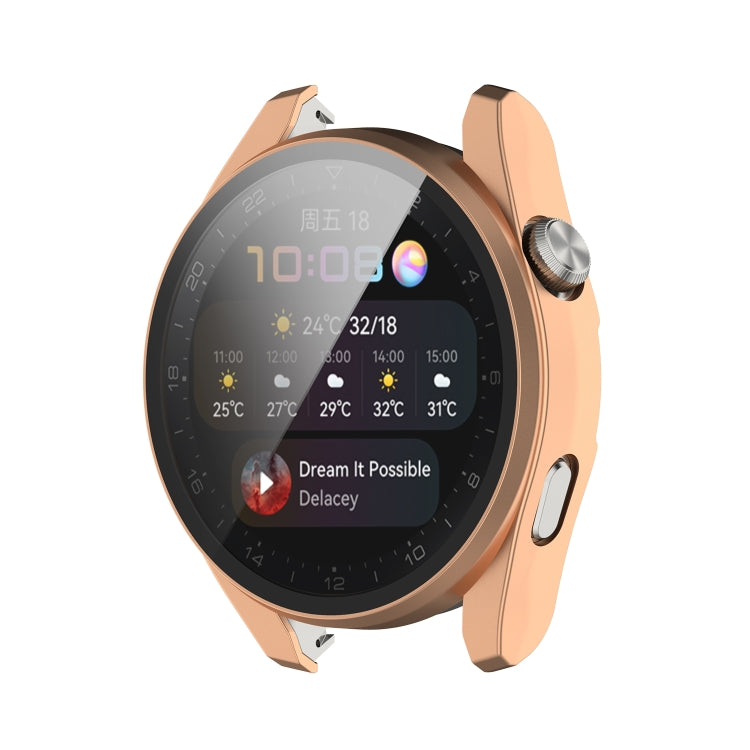 For Huawei Watch3 Pro New PC + Tempered Glass Integrated Protective Watch Case