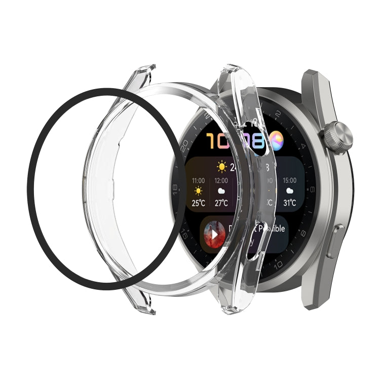 For Huawei Watch3 Pro New PC + Tempered Glass Integrated Protective Watch Case