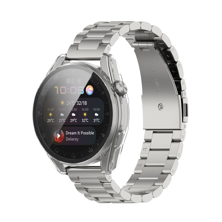 For Huawei Watch3 Pro New PC + Tempered Glass Integrated Protective Watch Case