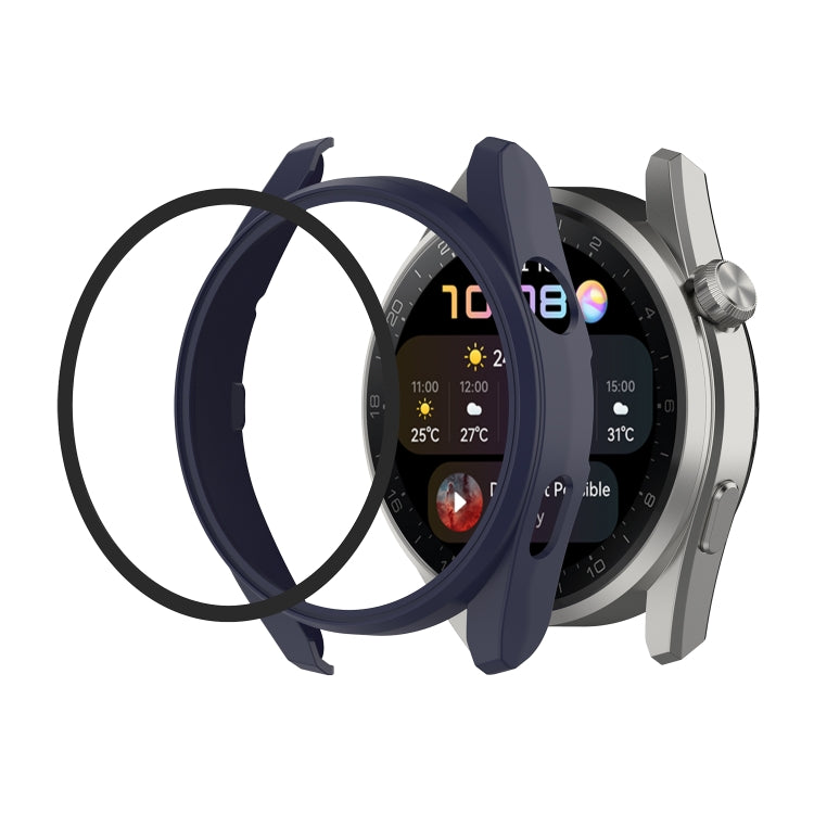 For Huawei Watch3 Pro New PC + Tempered Glass Integrated Protective Watch Case