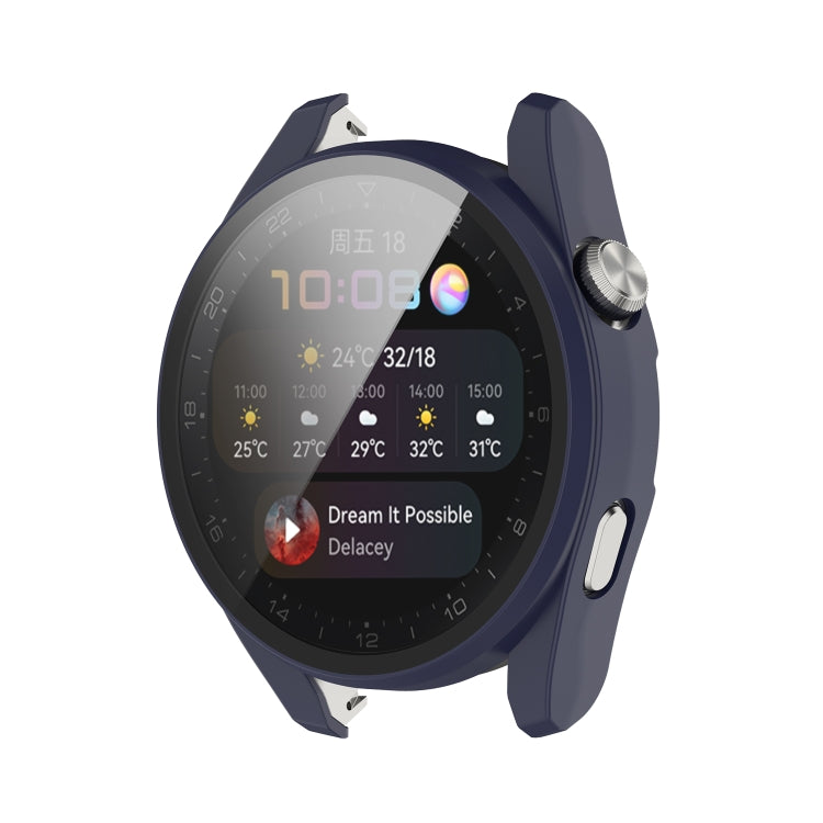 For Huawei Watch3 Pro New PC + Tempered Glass Integrated Protective Watch Case