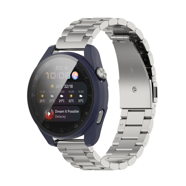 For Huawei Watch3 Pro New PC + Tempered Glass Integrated Protective Watch Case