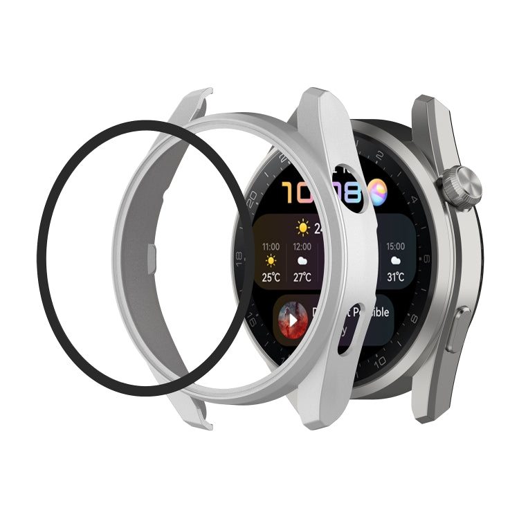 For Huawei Watch3 Pro New PC + Tempered Glass Integrated Protective Watch Case