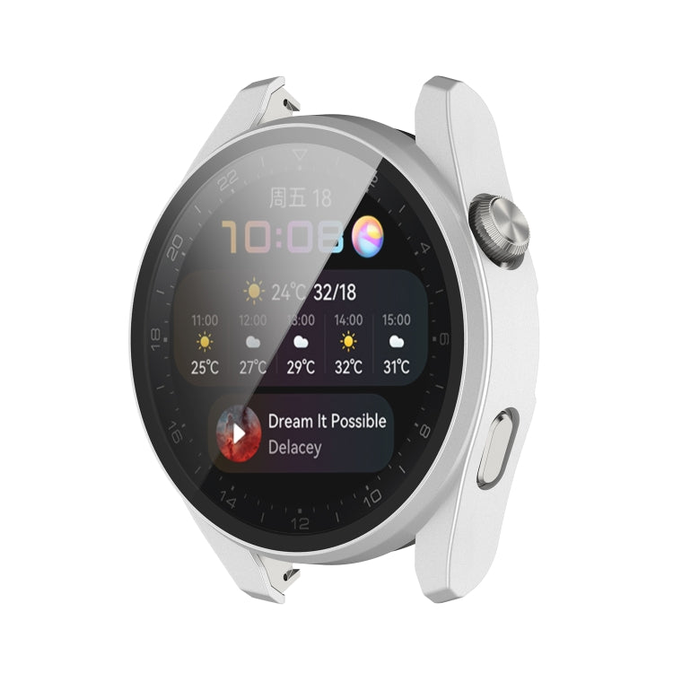 For Huawei Watch3 Pro New PC + Tempered Glass Integrated Protective Watch Case