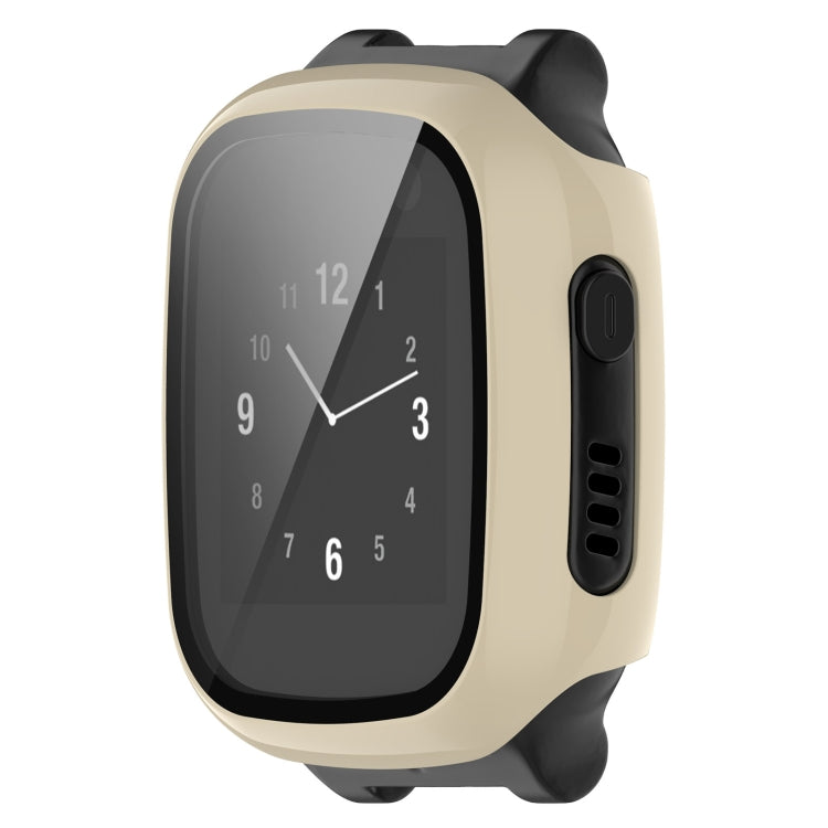 For Xplora X5 Play Children Watch PC + Tempered Film Integrated Protective Watch Case