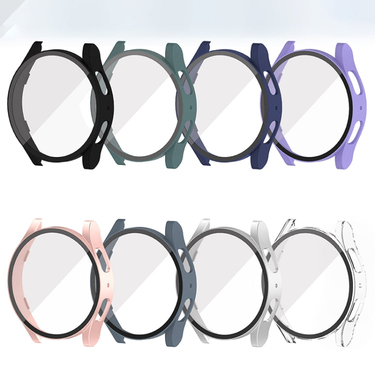 For Samsung Galaxy Watch5 40mm PC + Tempered Glass Integrated Protective Watch Case