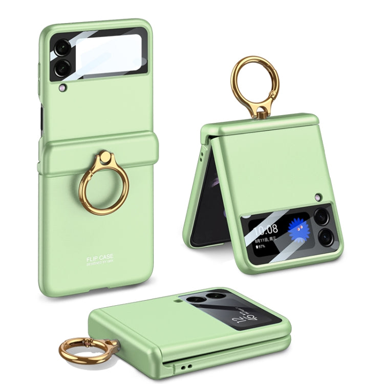 For Samsung Galaxy Z Flip4 GKK Magnetic Hinged Flip Case with Ring Holder