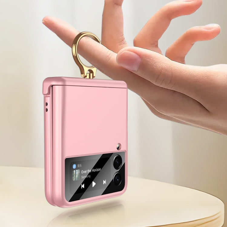 For Samsung Galaxy Z Flip4 GKK Magnetic Hinged Flip Case with Ring Holder
