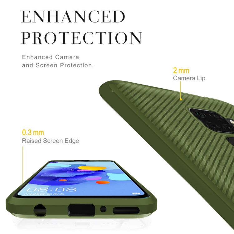 For Huawei nova 5i Pro / Mate 30 Lite Carbon Fiber Texture Shockproof TPU Protective Case