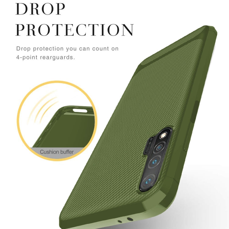 For Huawei nova 6 Carbon Fiber Texture Shockproof TPU Protective Case