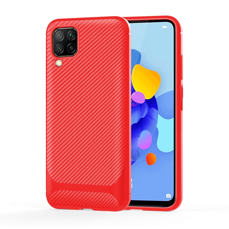 For Huawei nova 6 SE / nova 7i Carbon Fiber Texture Shockproof TPU Protective Case