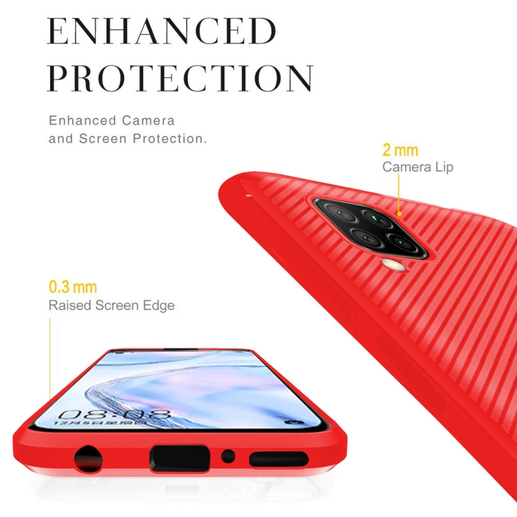 For Huawei nova 6 SE / nova 7i Carbon Fiber Texture Shockproof TPU Protective Case