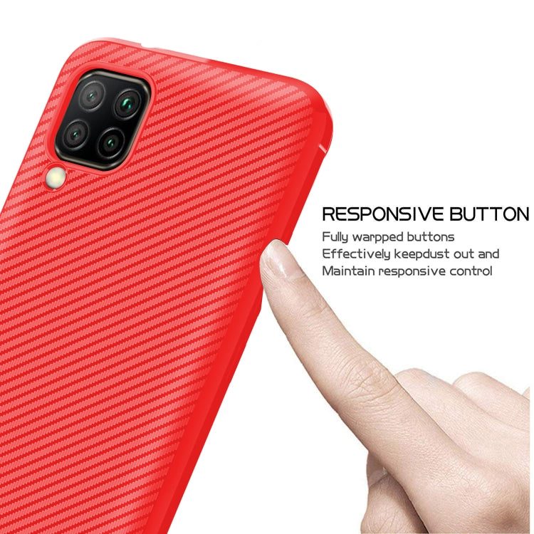For Huawei nova 6 SE / nova 7i Carbon Fiber Texture Shockproof TPU Protective Case