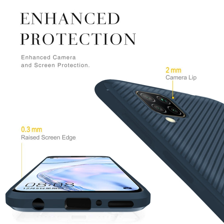 For Huawei nova 6 SE / nova 7i Carbon Fiber Texture Shockproof TPU Protective Case