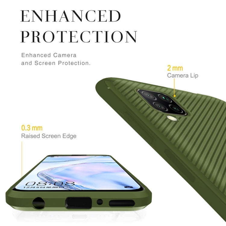For Huawei nova 6 SE / nova 7i Carbon Fiber Texture Shockproof TPU Protective Case