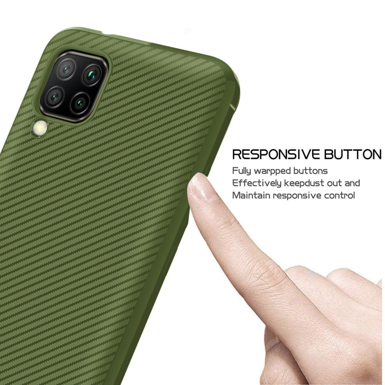 For Huawei nova 6 SE / nova 7i Carbon Fiber Texture Shockproof TPU Protective Case